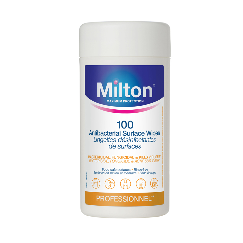 Milton antibakterinės servetėlės antibakterinis skystis