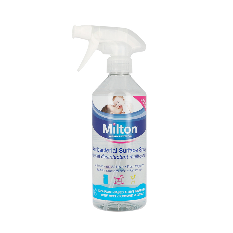 Milton dezinfekcinis purškiklis paviršiams (TINKAMAS SĄLYČIUI SU MAISTU) antibakterinis skystis