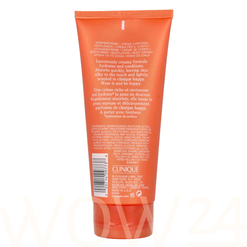 Clinique Clinique Happy Body Cream 200 ml natūrali veido odos priežiūros priemonė