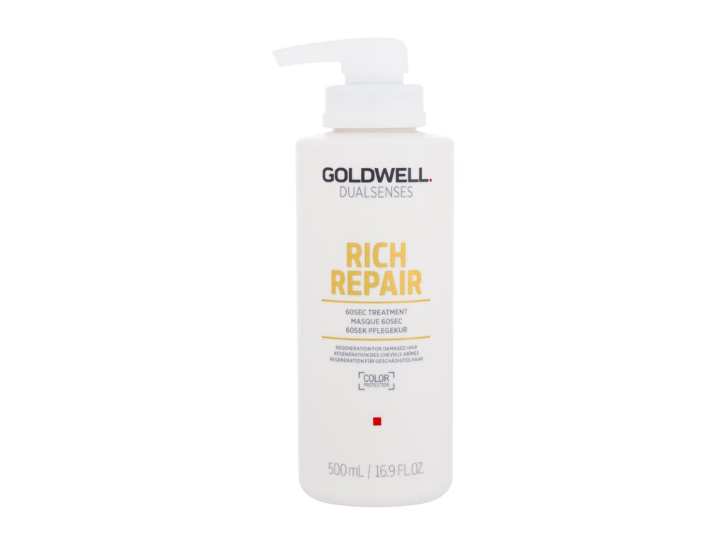 Goldwell Dualsenses Rich Repair 60sec Treatment 500ml plaukų kaukė (Pažeista pakuotė)