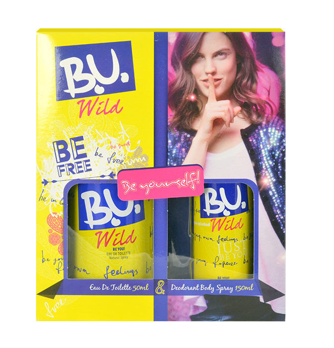 B.U. Wild 50ml 50ml Edt + 150ml Deodorant Kvepalai Moterims EDT Rinkinys (Pažeista pakuotė)