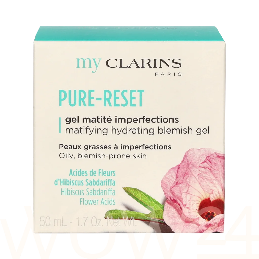 Clarins Pure-Reset Matifying Hydrating Blemish Gel Veido gelis Valomasis veido gelis Moterims