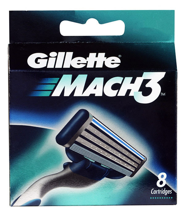Gillette Mach3 4vnt skustuvo galvutė (Pažeista pakuotė)