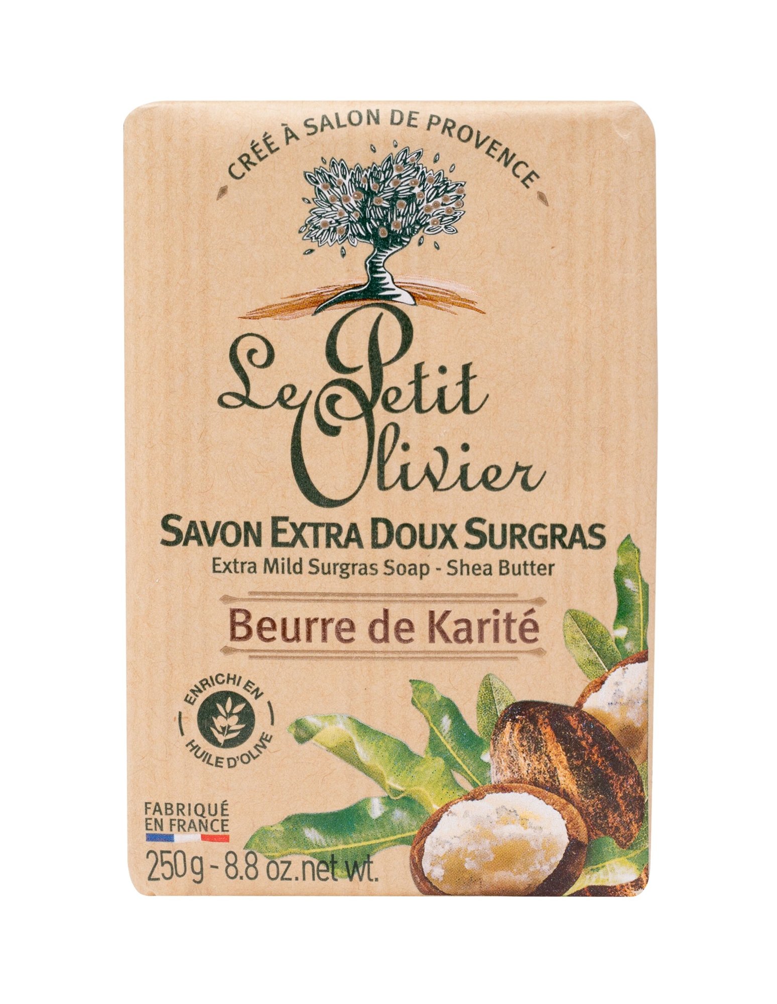Le Petit Olivier Shea Butter Extra Mild Surgras Soap muilas