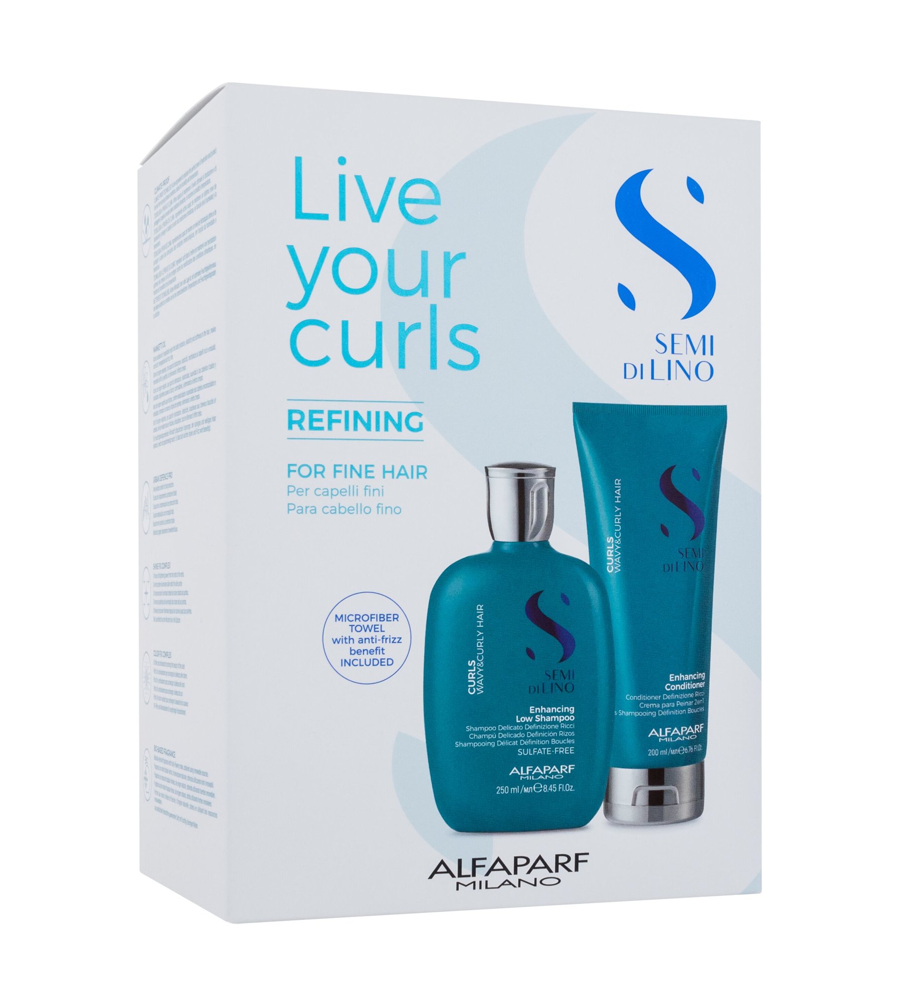 AlfaParf Milano Semi Di Lino Live Your Curls Refining &scaron;ampūnas