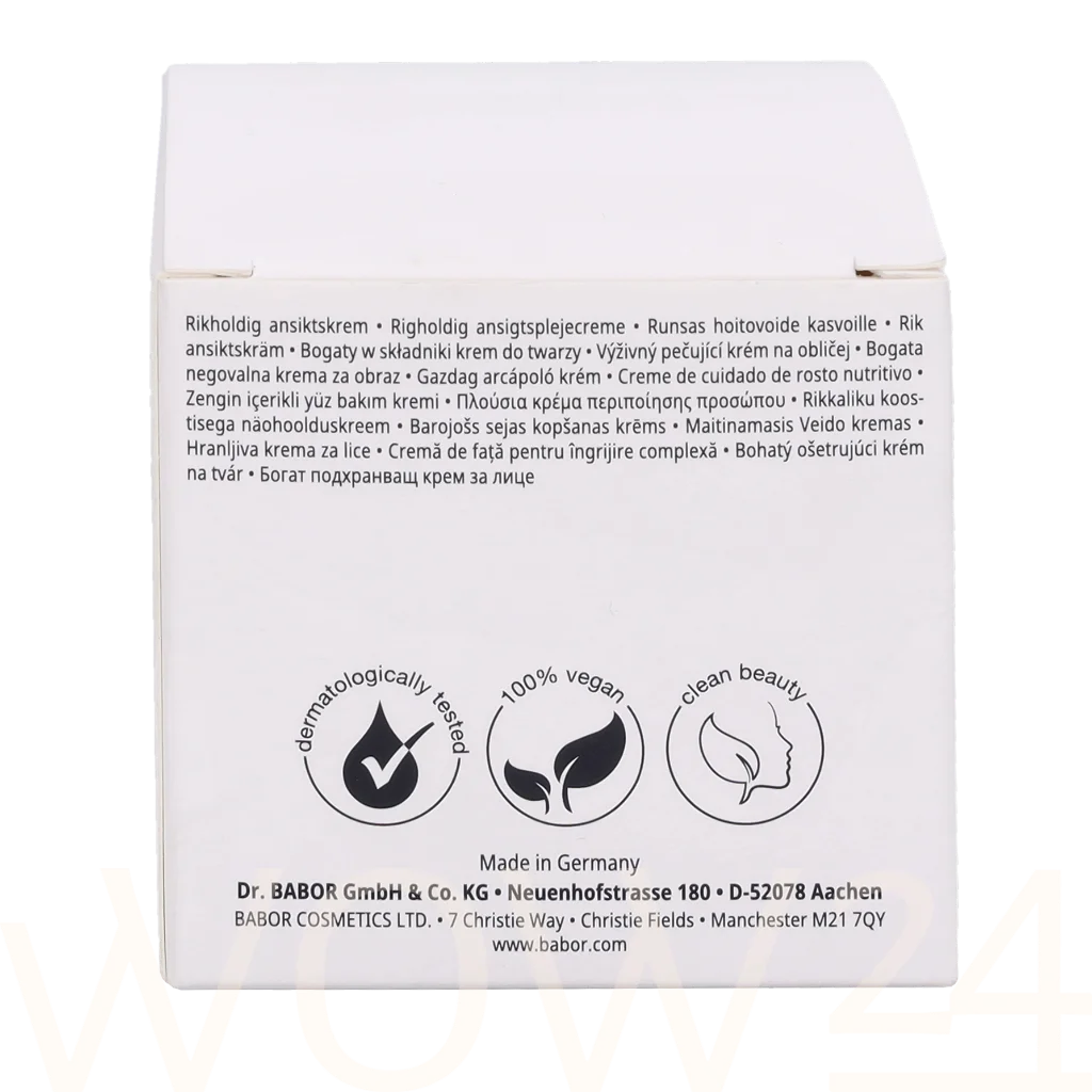 Babor Babor Skinovage Moisturizing & Lipid Rich Cream 50 ml natūrali veido odos priežiūros priemonė