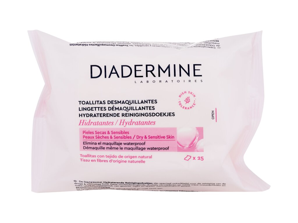 Diadermine Hydrating Cleansing Wipes drėgnos servetėlės