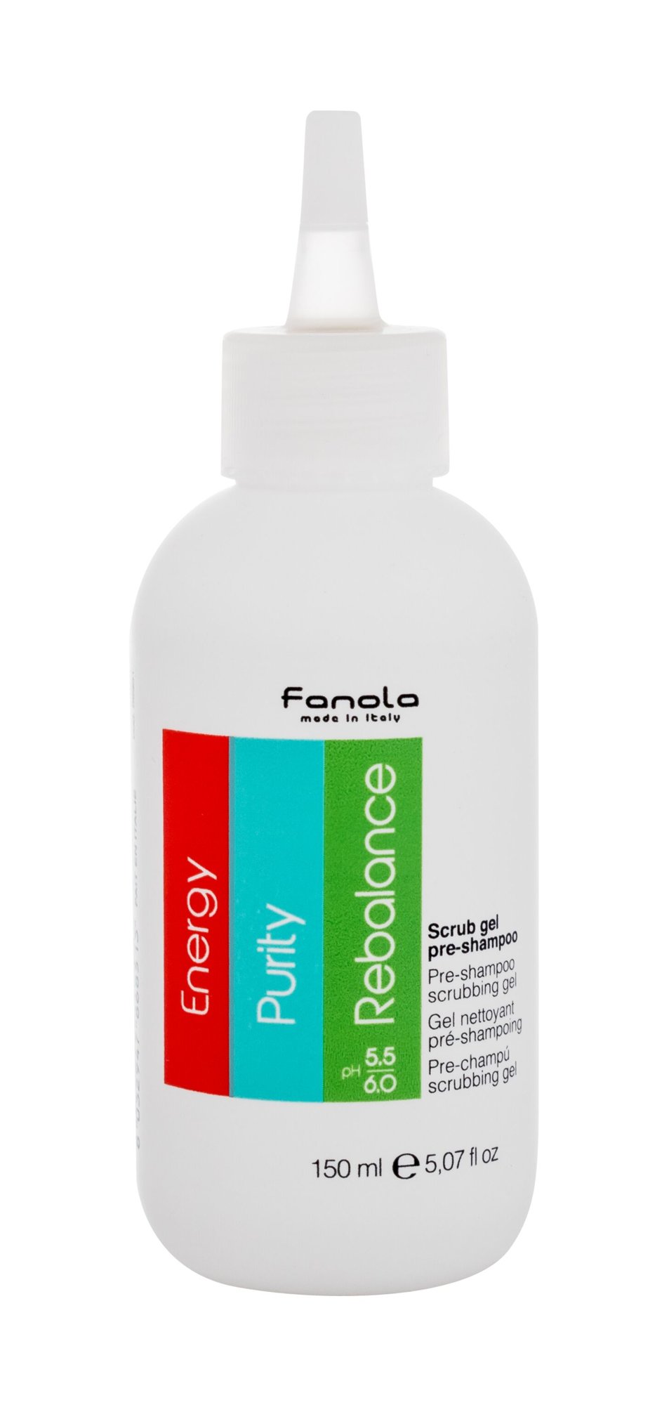 Fanola Energy Purity Rebalance Scrub Gel Pre-Shampoo priemonė nuo pleiskanų