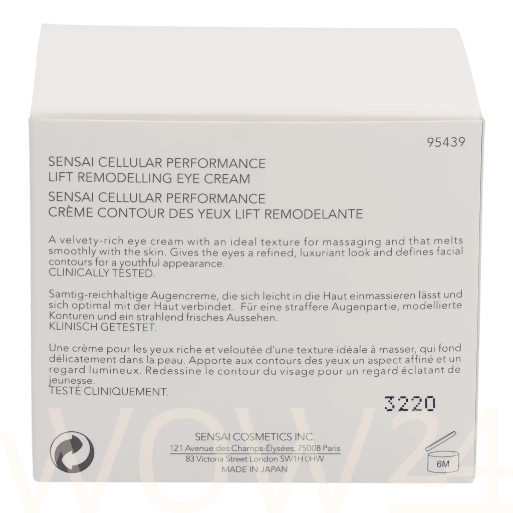 Sensai Sensai Cp Lift Remodelling Eye Cream 15 ml Moterims Paakių kremas