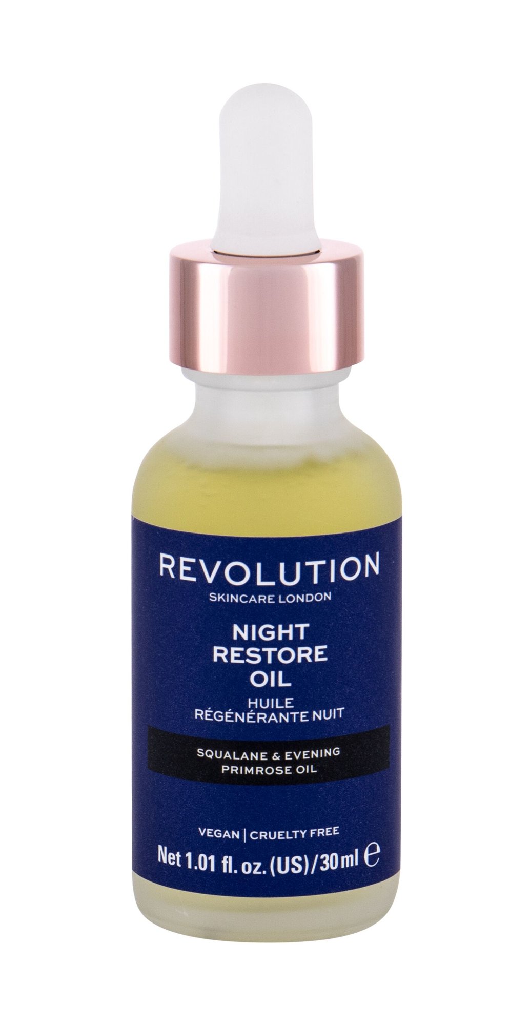 Revolution Skincare Night Restore Oil Veido serumas