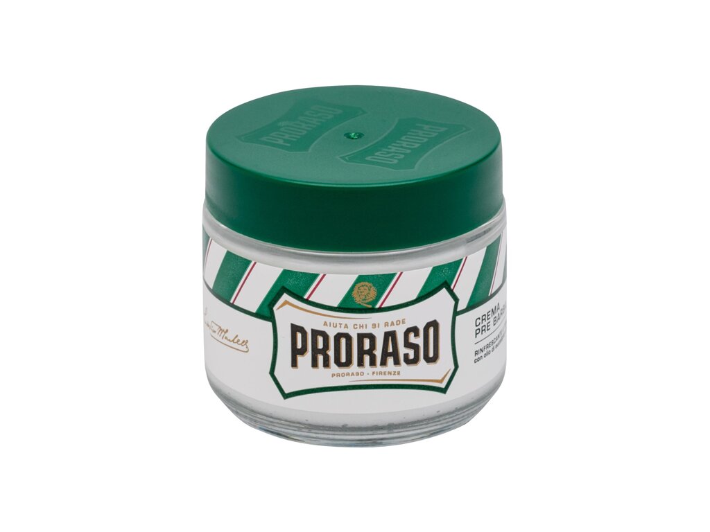 PRORASO Green Pre-Shave Cream priemonė prieš skutimąsi