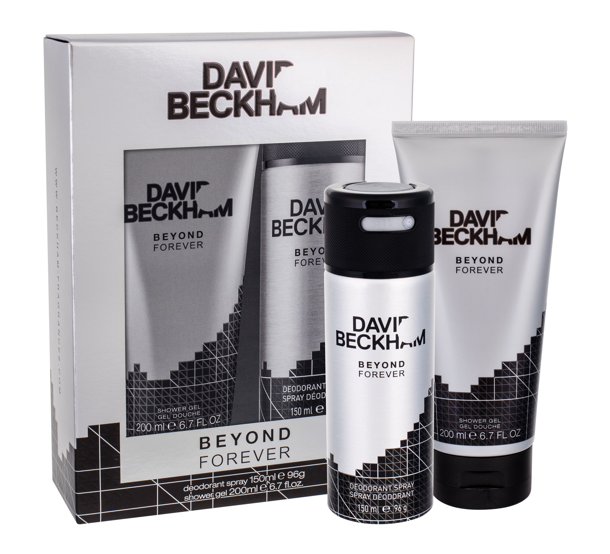 David Beckham Beyond Forever 150ml Deodorant 150 ml + Shower Gel 200 ml dezodorantas Rinkinys