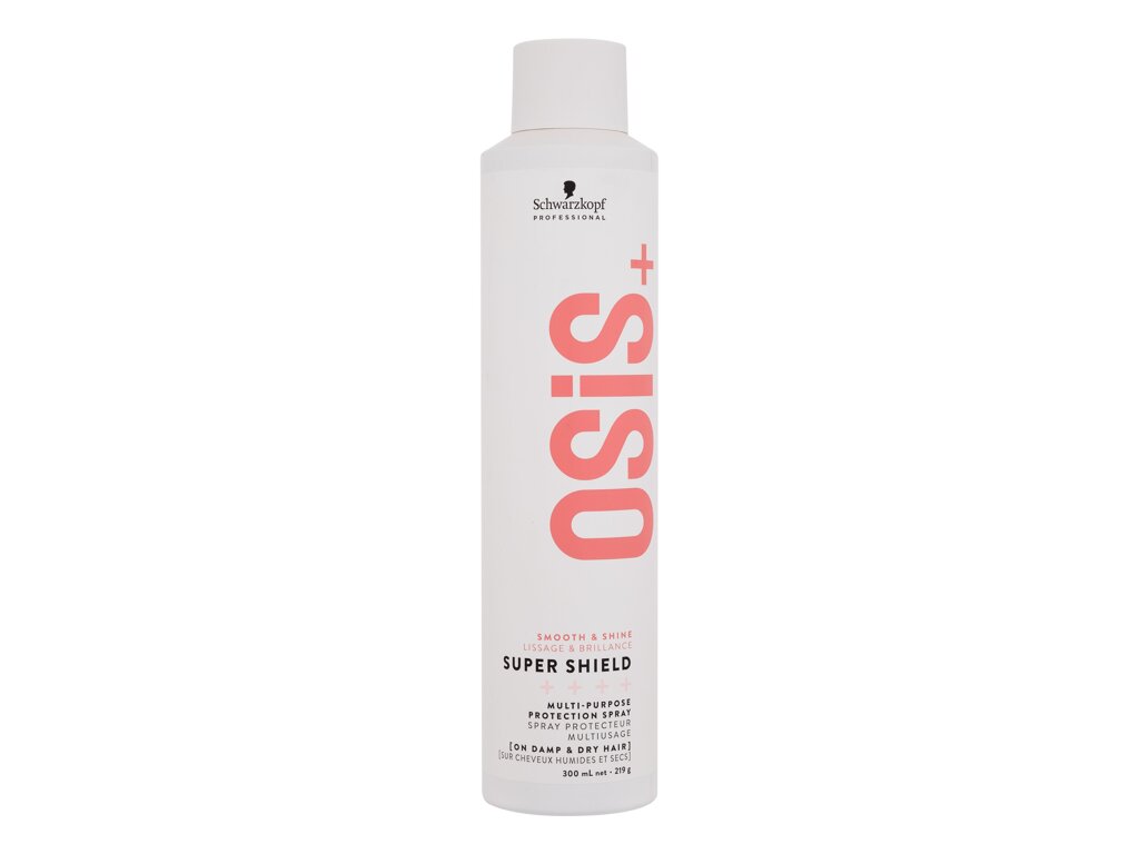 Schwarzkopf Osis+ Super Shield Multi-Purpose Protection Spray Kar&scaron;tam plaukų modeliavimui 300 ml Damaged box