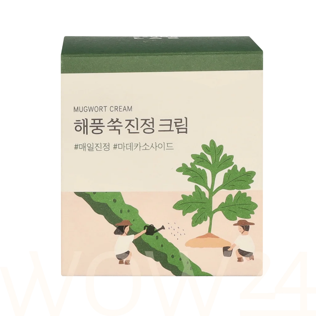 Round lab Round Lab Mugwort Calming Cream Veido priemonė raudonuojančiai ir jautriai odai Moterims
