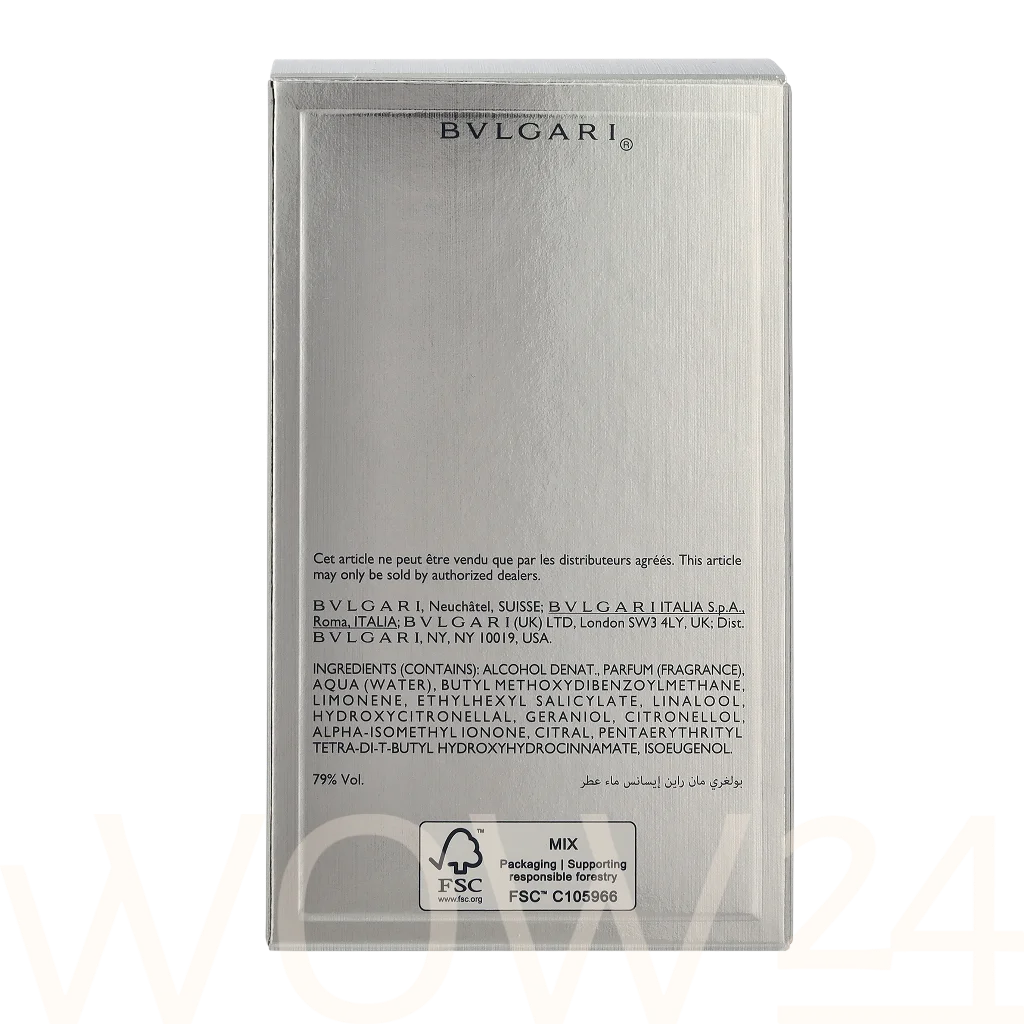 Bvlgari Bvlgari Man Rain Essence Edp Spray 60 ml Kvepalai Vyrams EDP