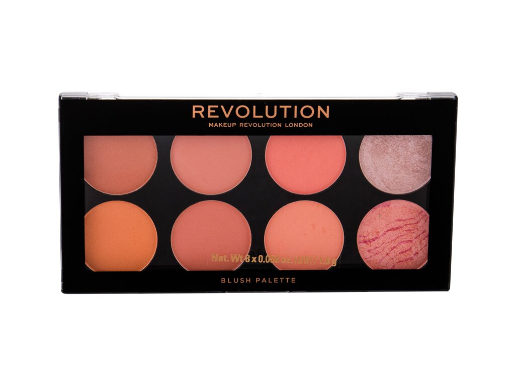 Makeup Revolution London Blush Palette 12,8g skaistalai (Pažeista pakuotė)