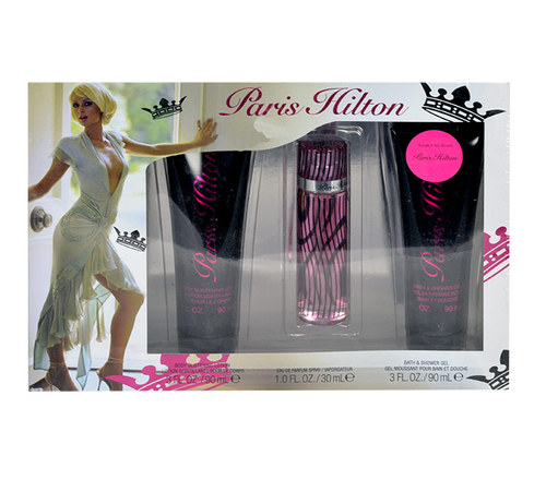 Paris Hilton Paris Hilton 30ml Edp 30ml + 90ml body lotion + 90ml shower gel Kvepalai Moterims EDP Rinkinys (Pažeista pakuotė)