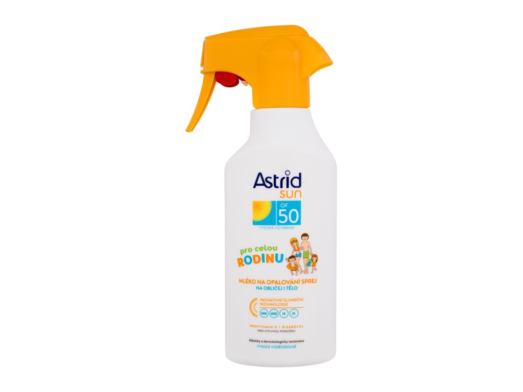 Astrid Sun Family Trigger Milk Spray įdegio losjonas