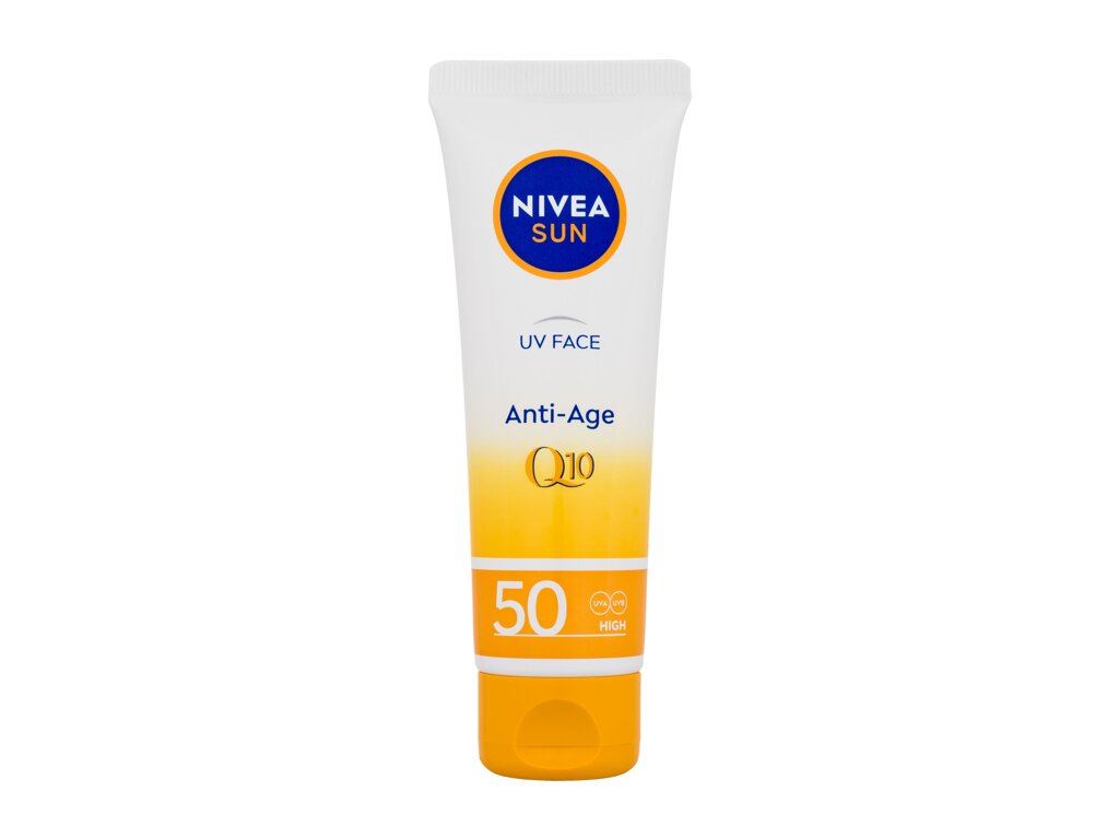 Nivea Sun UV Face Q10 Anti-Age 50ml veido apsauga (Pažeista pakuotė)