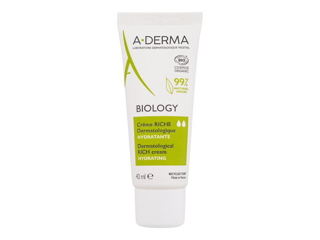 A-derma Biology Dermatological Rich Cream Dieninis kremas Dieninis veido kremas Moterims