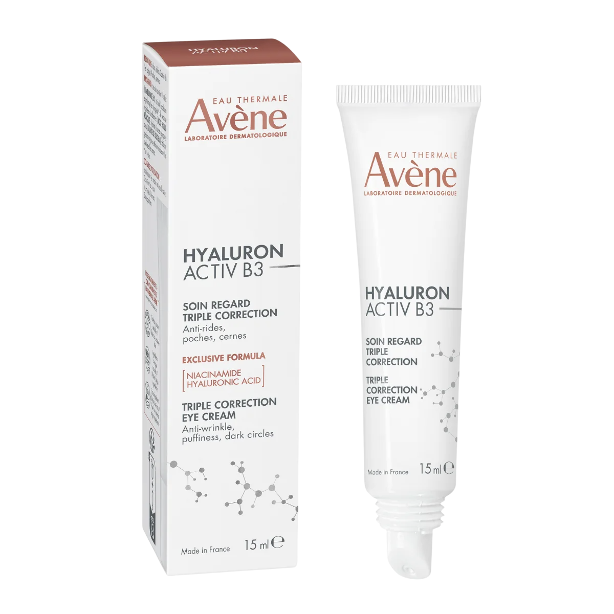 Avene , Hyaluron Activ B3, Anti-Wrinkle, Day, Eye Cream, Paakių kremas Veido priežiūra nuo senėjimo Moterims