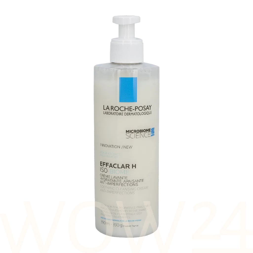La Roche-Posay Effaclar H ISO-Biome Soothing Cleansing Cream 390ml veido kremas