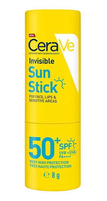 Cerave CeraVe Invisible Sun Stick SPF 50+ Apsauginė priemonė nuo saulės Moterims