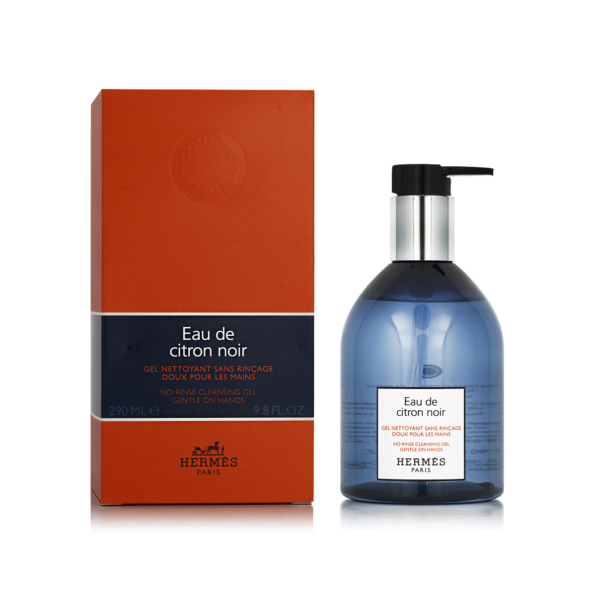 Hermes Eau de Citron Noir No-Rinse Cleansing Gel 290ml antibakterinis skystis