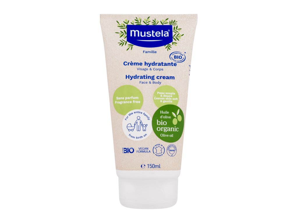 Mustela Bio Hydrating Cream Dieninis kremas Dieninis veido kremas Unisex