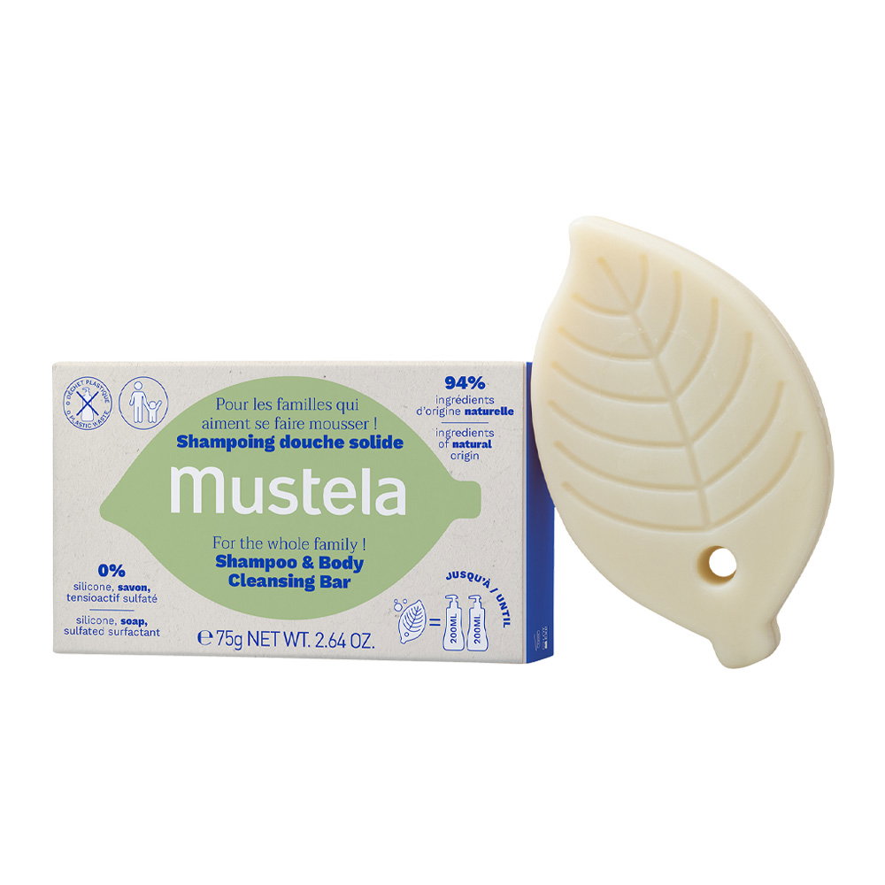 Mustela B&eacute;b&eacute; Shampoo & Body Cleansing Bar Kietasis muilas Kietas muilas
