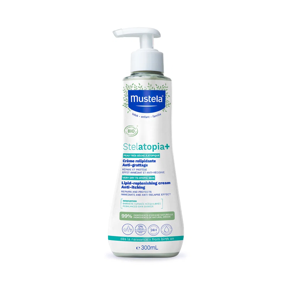 Mustela B&eacute;b&eacute; Stelatopia 300ml kūno kremas