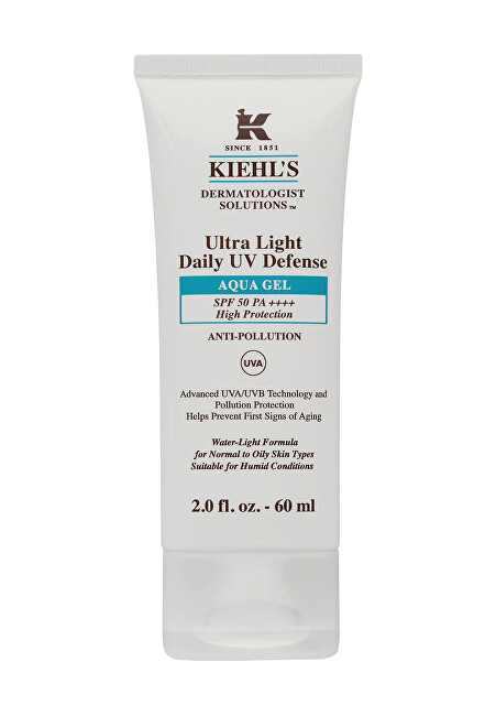 Kiehl&acute;s DERMATOLOGIST SOLUTIONS Ultra Light Daily UV Defense Aqua Gel SPF 50 PA++++ 60ml 60ml Moterims