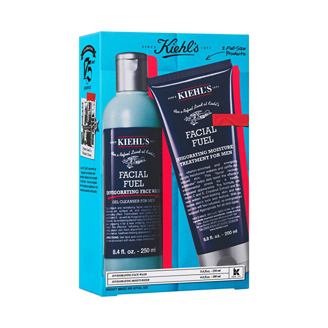 Kiehl's Facial Fuel Gift Set for Men Makiažo valiklis Vyrams