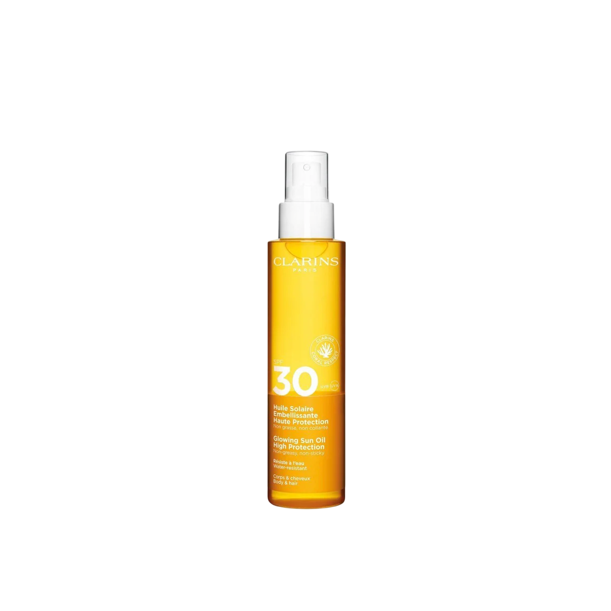 Clarins Sun Care Glowing Sun Oil 150ml įdegio losjonas