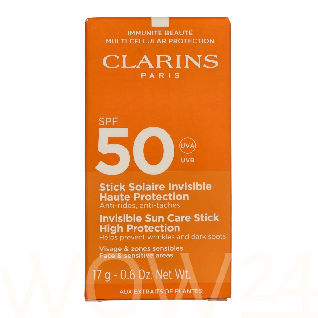 Clarins Sun Care Invisible Stick 17g veido apsauga