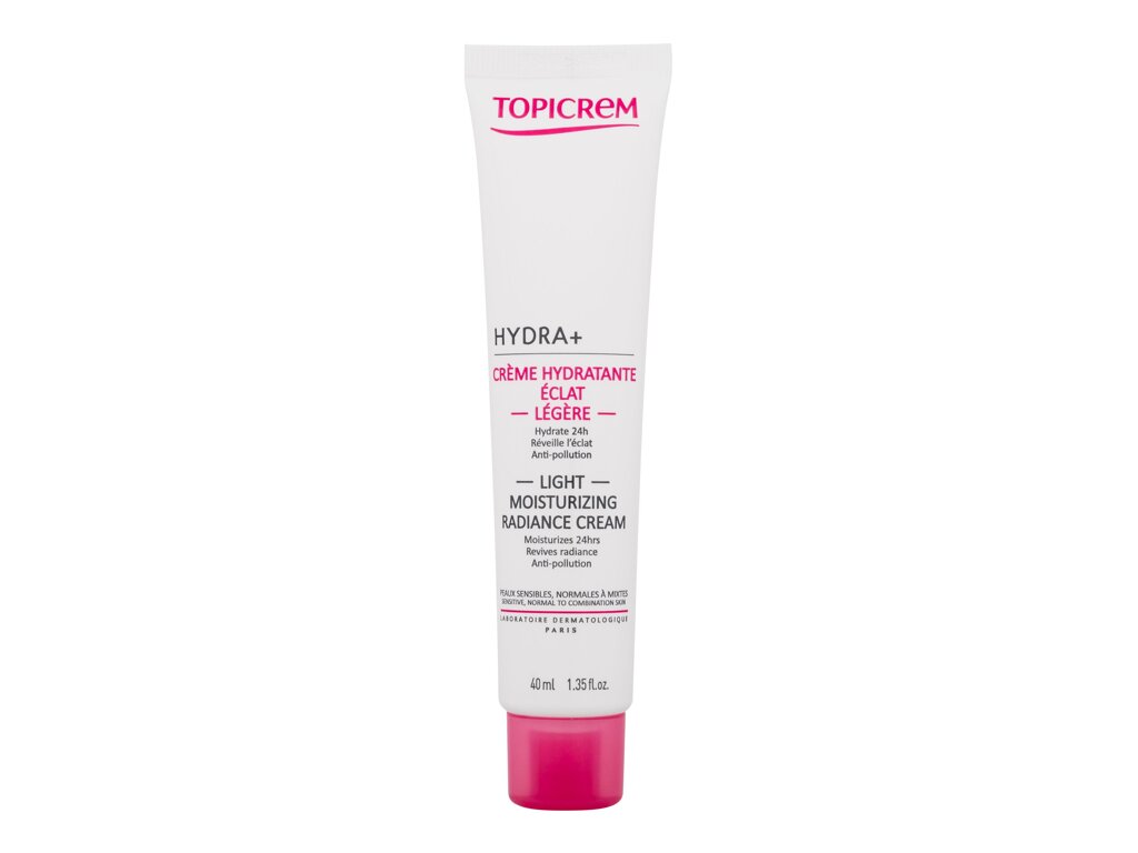 Topicrem HYDRA+ Light Moisturizing Radiance Cream Dieninis kremas Dieninis veido kremas Unisex