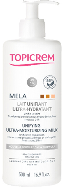 Topicrem MELA Unifying Ultra-Moisturizing Milk Kūno odos drėkinimo priemonė Moterims
