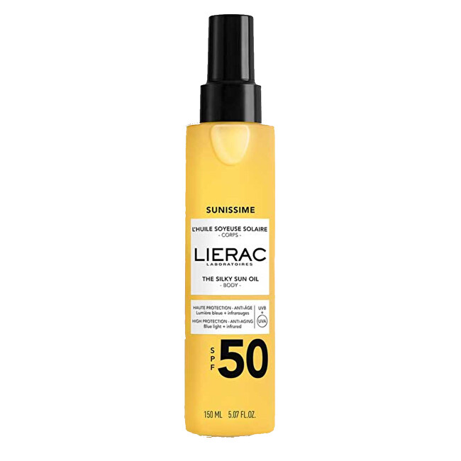 Lierac Lierac Sunissime The Silky Sun Oil SPF50 Kūno aliejus Apsauginė priemonė nuo saulės Moterims