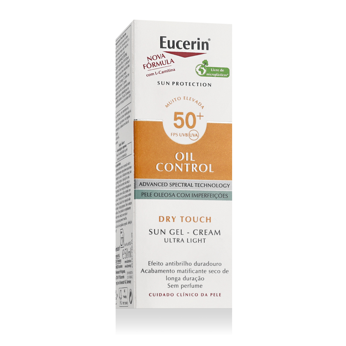 Eucerin Sun Oil Control Dry Touch Face Sun Gel-Cream 50ml veido apsauga