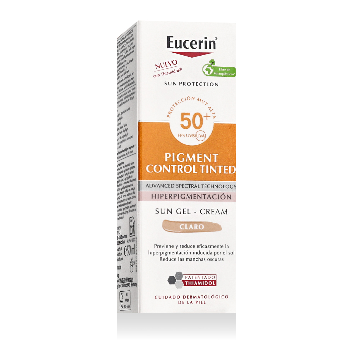 Eucerin Sun Protection Pigment Control Tinted Gel-Cream 50ml veido apsauga
