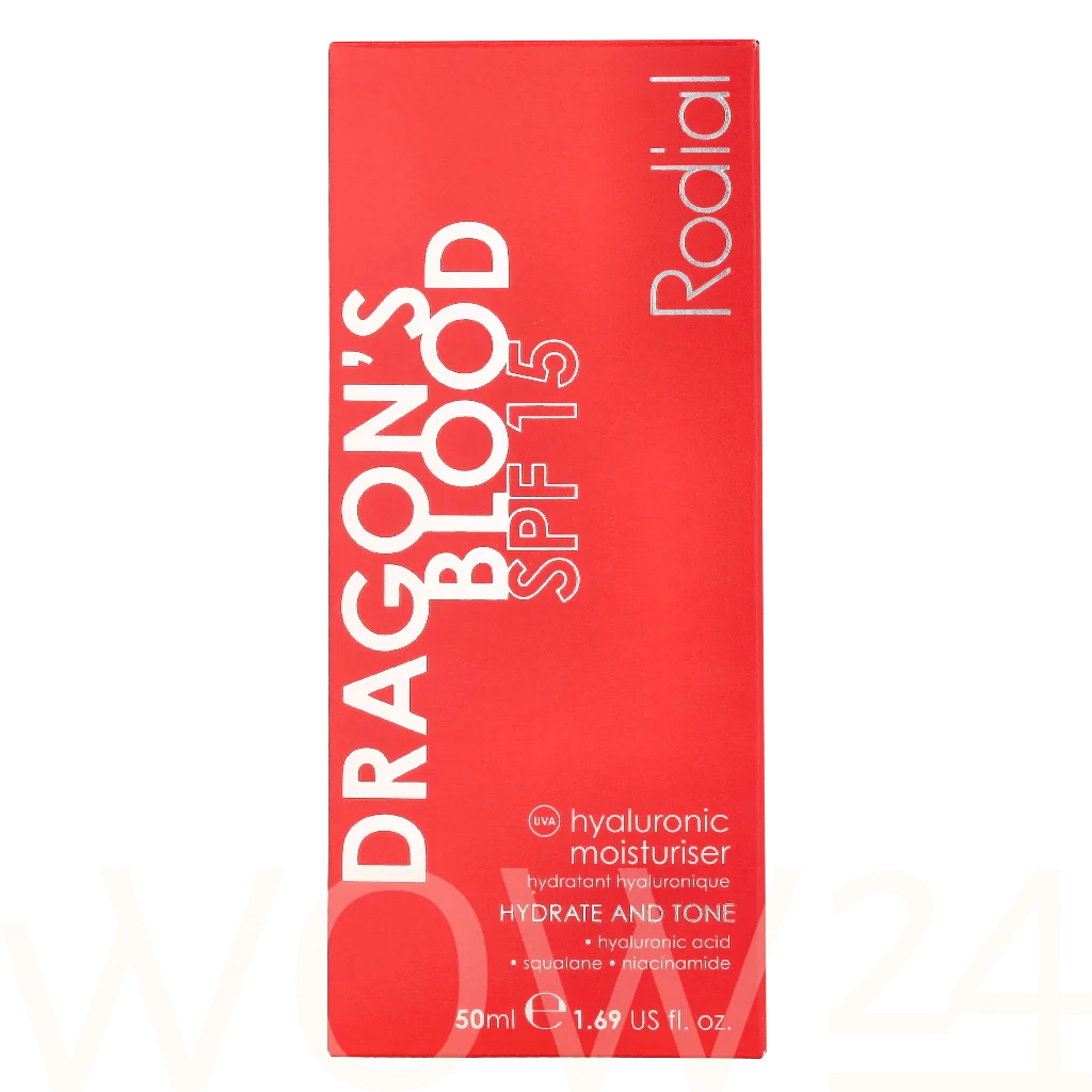 Rodial Rodial Dragons Blood Hyaluronic Moisturiser SPF15 Drėkinamasis veido kremas