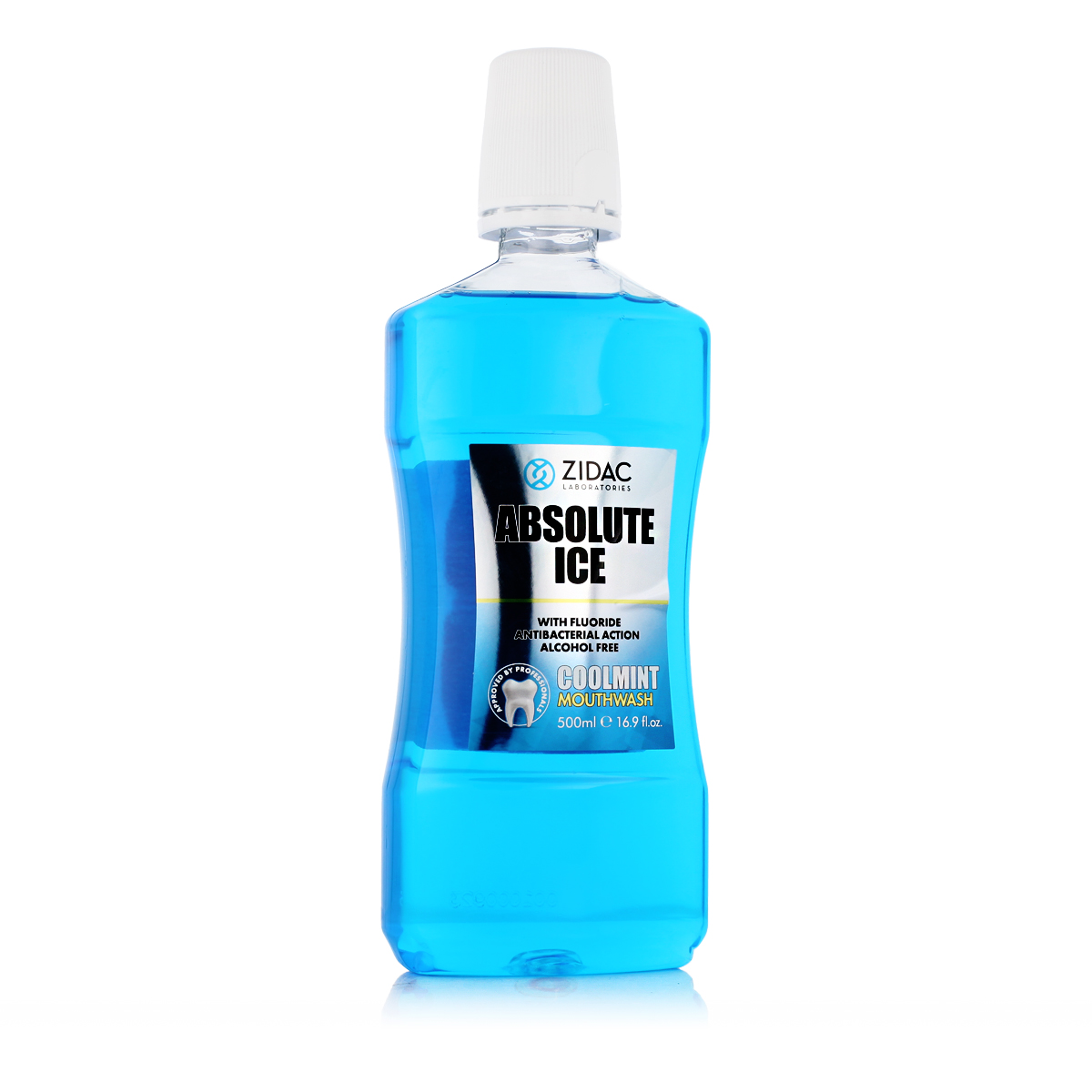 Zidac Laboratories Absolute Ice Coolmint Mouthwash 500ml dantų skalavimo skystis