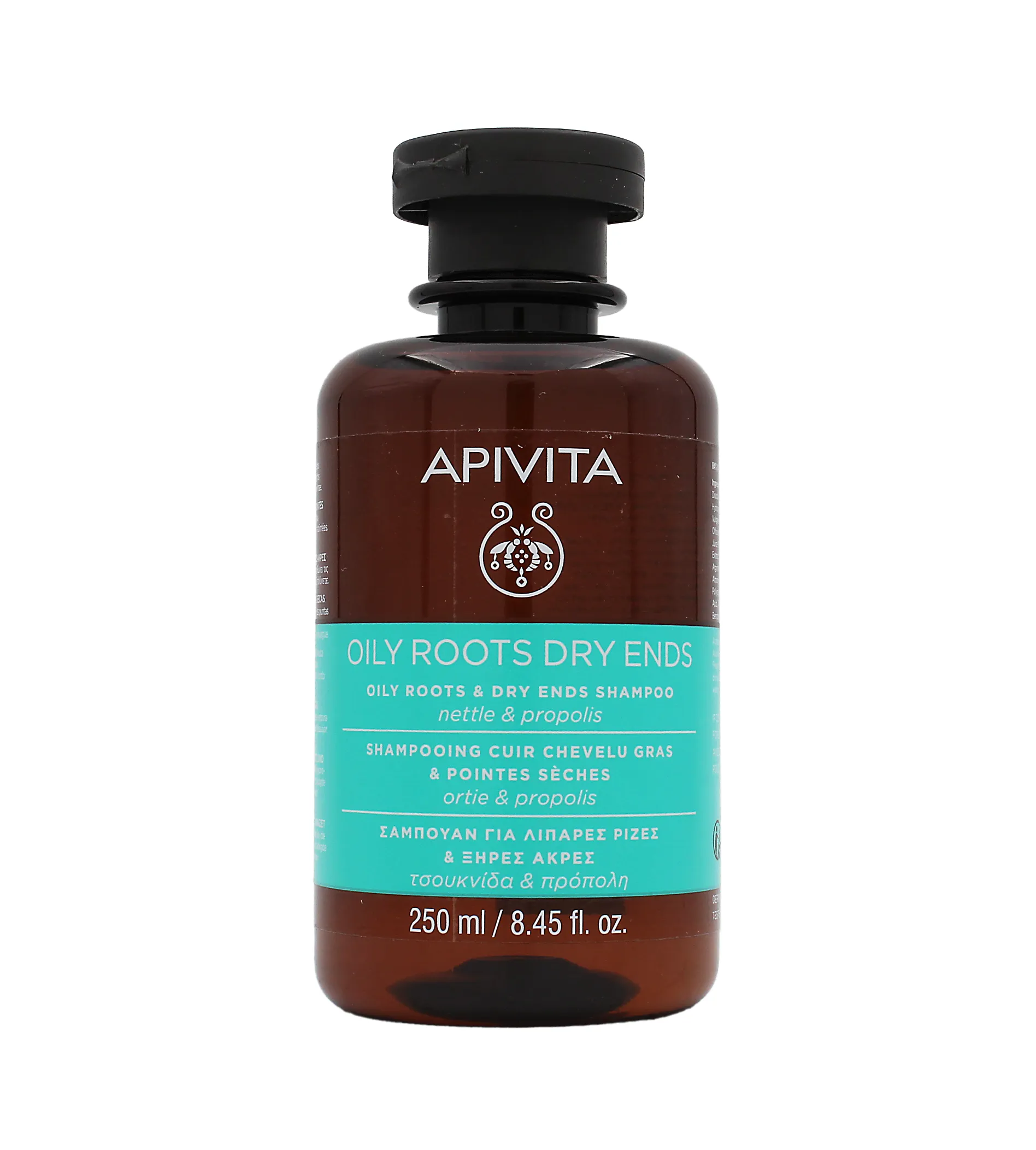 Apivita Oily Roots & Dry Ends Shampoo Plaukų &scaron;ampūnas Unisex