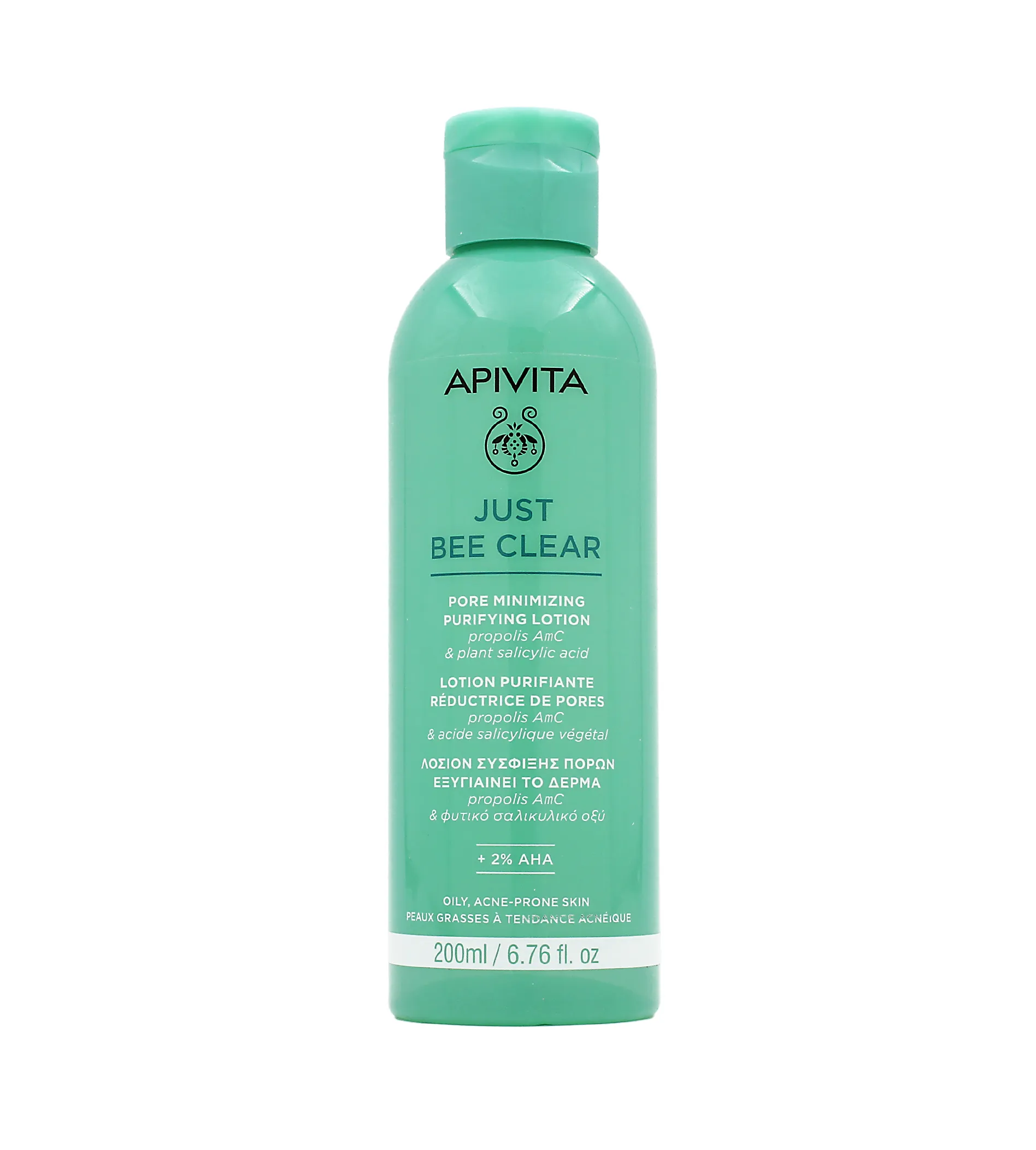 Apivita Just Bee Clear Pore Minimizing Purifying Lotion 200ml valomasis vanduo veidui
