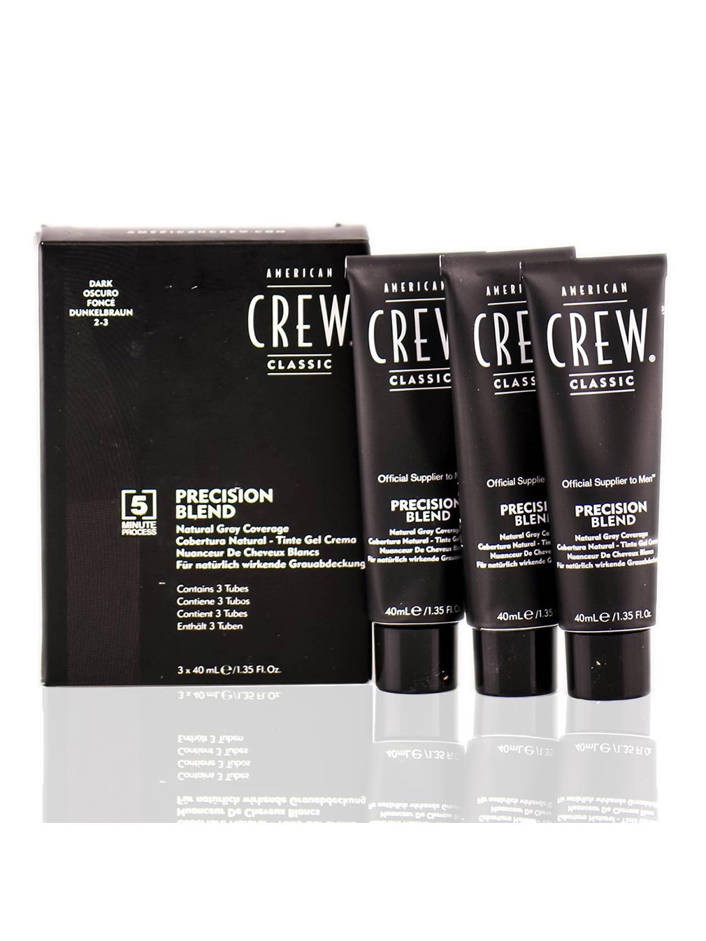 American Crew Precision Blend Natural Grey Blending Hair Color Plaukų dažai Vyrams