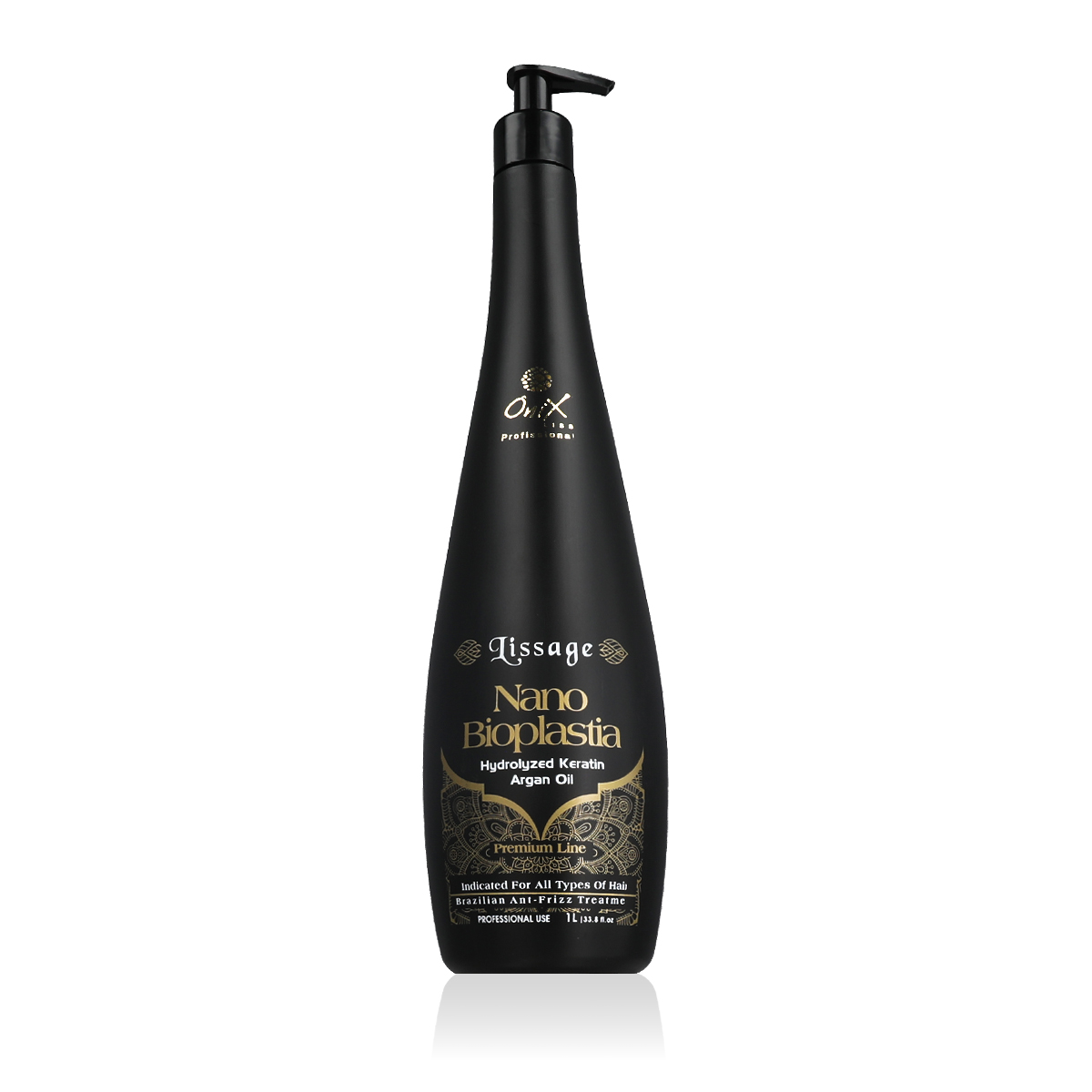 Onix Liss Profissional Lissage Nano Bioplastia Anti-Frizz Treatment 1000ml plaukų tiesinimo priemonė