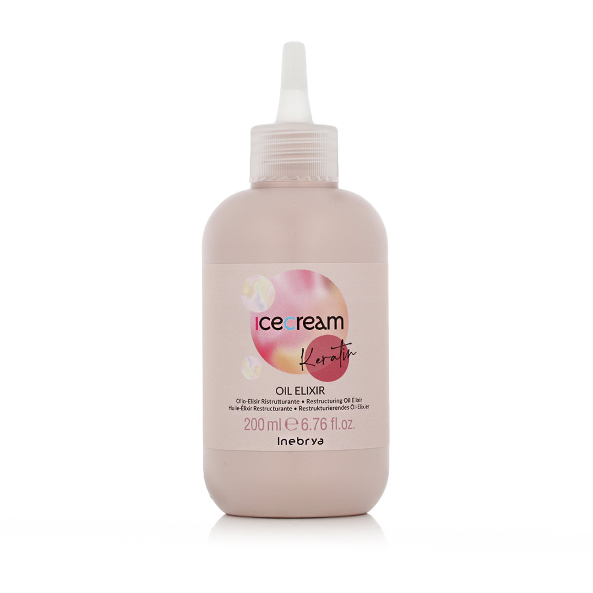 Inebrya Ice Cream Keratin Oil Elixir Plaukų kondicionierius Unisex