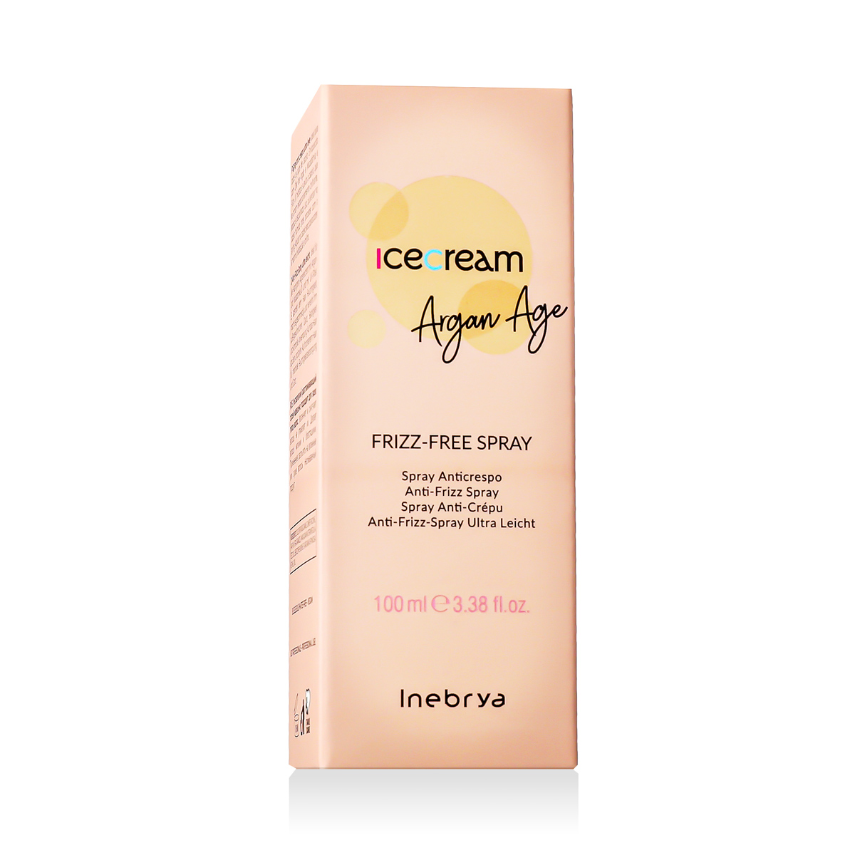 Inebrya Ice Cream Keratin Frizz-Free Spray Nenuplaunama plaukų priežiūros priemonė Unisex