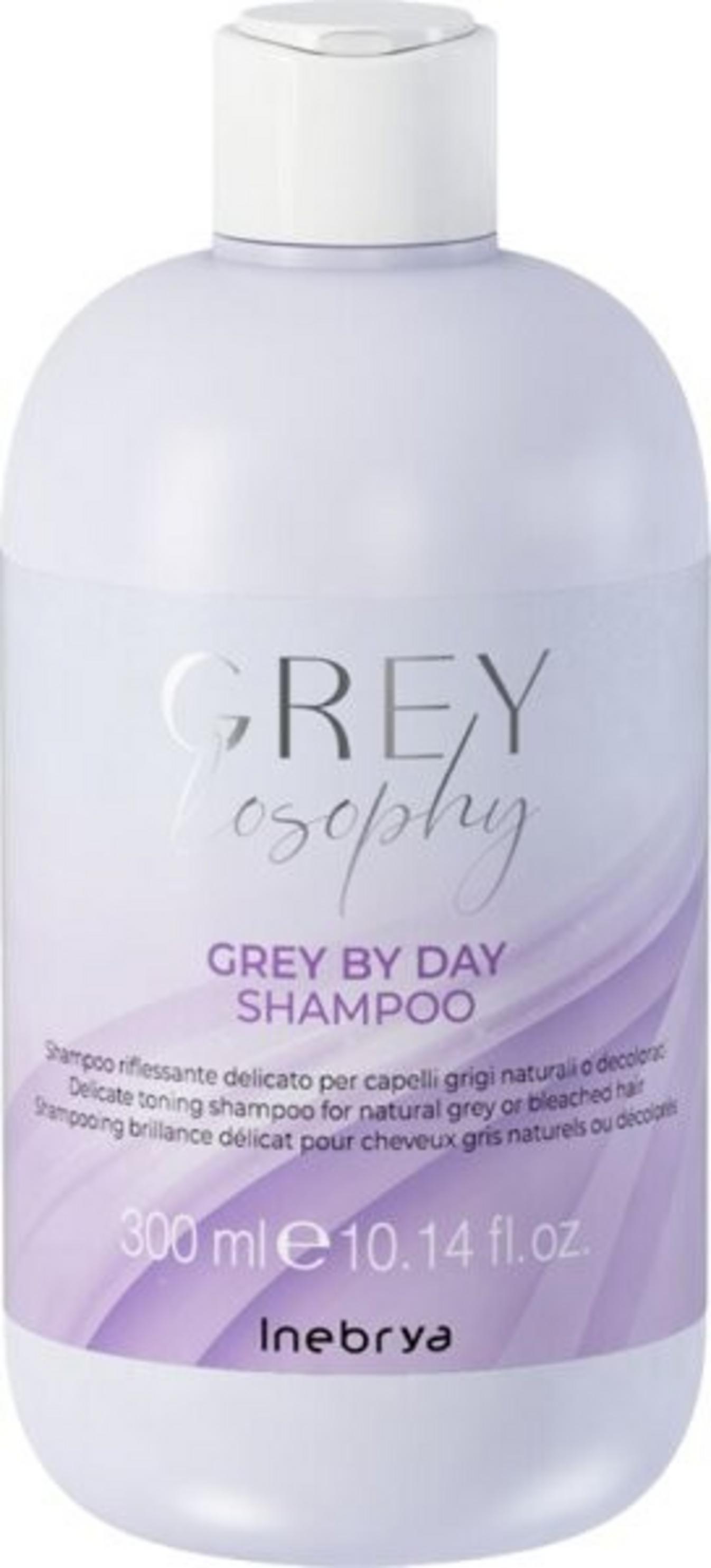 Inebrya GREYlosophy Grey By Day Shampoo 300ml šampūnas Inebrya GREYlosophy Grey By Day Shampoo 300ml šampūnas