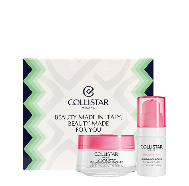 Collistar Set Collistar Idroattiva+ Deep Hydration Face Cream 50ml + Hydro-Gel Eye Drėkinamasis veido kremas Moterims